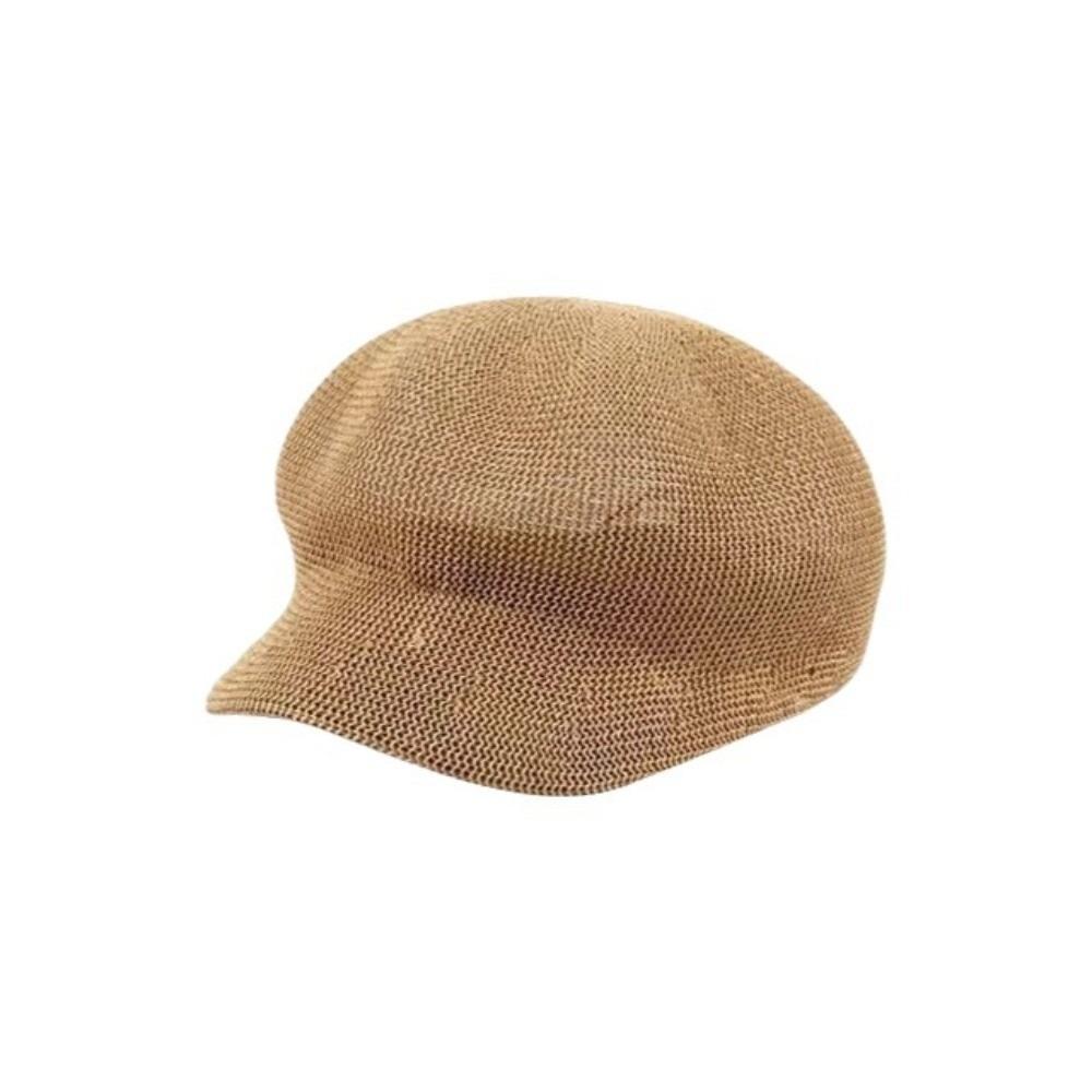 

Solid Color Women Baseball Cap Thin Octagonal Cap Fashion Grass Beanie Cap Summer хаки