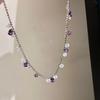 Zircon Water Drop Fringe Necklace Light Luxury Temperament High-end Sense Collarbone Chain Niche Versatile Fashion Elegant Jewelry