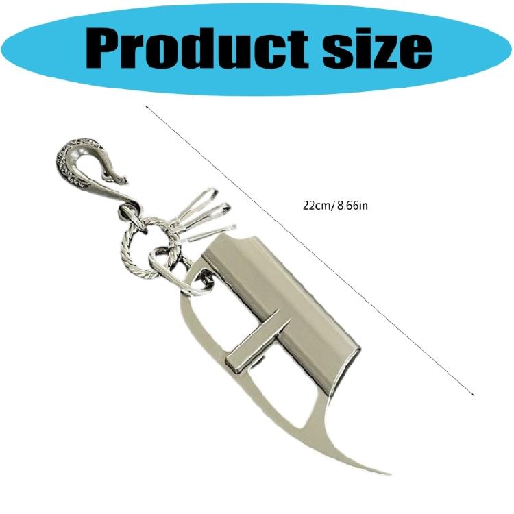 Legierungsschlüsselanhänger mit gealtertem Finish, Feature: Feuerzeugabdeckung, Fach, Vintage-Industriedesign, Für Herrenaccessoires