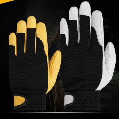 Thickened Labor Insurance Gloves Flex Grip Comfortable Leather Work Gloves Wear-Resistant Safety Gloves Sport Driver