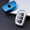 Carbon Fiber TPU Car Key Cover Case Shell for Hyundai Tucson Creta Ix25 I10 I20 I30 Verna Mistra Elantra Santa Fe 2015-2018