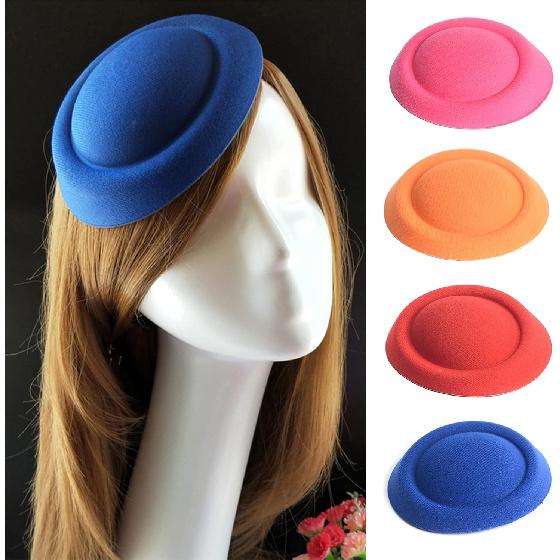 Top Fascinator Hats Base Christmas Birthday Party Hats Hair Accessories Pillbox Hat Millinery Headpieces Fascinator for Women