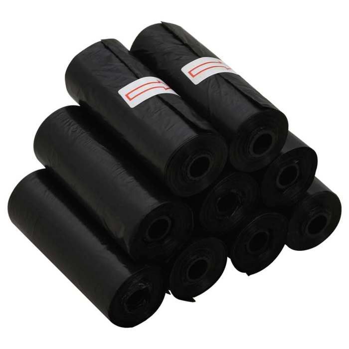 Sac à crottes pour chien - vidaXL - 750 sacs - Imperméables - Résistants - Noir