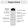Sofucor Recessed Ceiling Fan - 3 Solid Wood Blades - Quiet DC Motor - Remote Control with Light