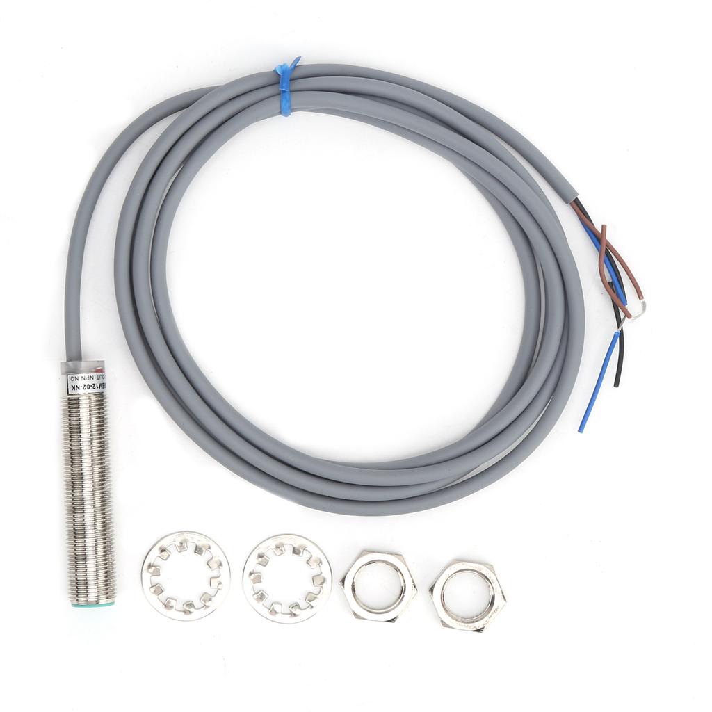BERM Proximity Switch Cylindrical Shaped 3‑Wire PNP Normally Closed Sensor 10-30VDC