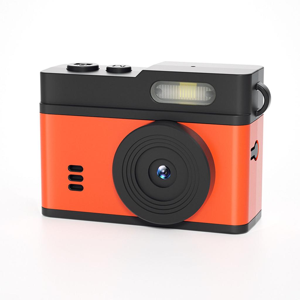 Keychain Camera 0.96inch HD Display 1080P 12MP Vintage Compact Camera with LED Fill Light for Travel Campus