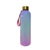 1l Water Bottle With Time Marker Gradient Frosted Plastic Cups Motivational Reusable Fitness Sports Outdoors Leakproof Bpa Free