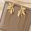 Geometric Stainless Steel Dangle Earrings For Women Lightweight And Allergy Resistant Drop Ear Pendant Fashion Jewelry
