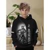 Boys' Fashionable Off-road Motorcycle 3D Printed Long Sleeved Hooded Sweatshirt, Boys' Spring and Autumn Sportswear