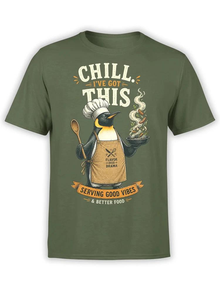 Chill Penguin Chef TShirt Unisex S