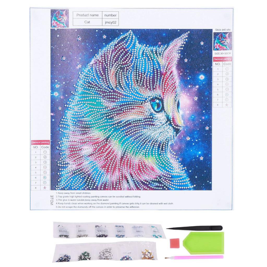 DIY 5D sady pro diamantové malování pro kočky Domácí nástěnná dekorace Diamantové malování obrazů