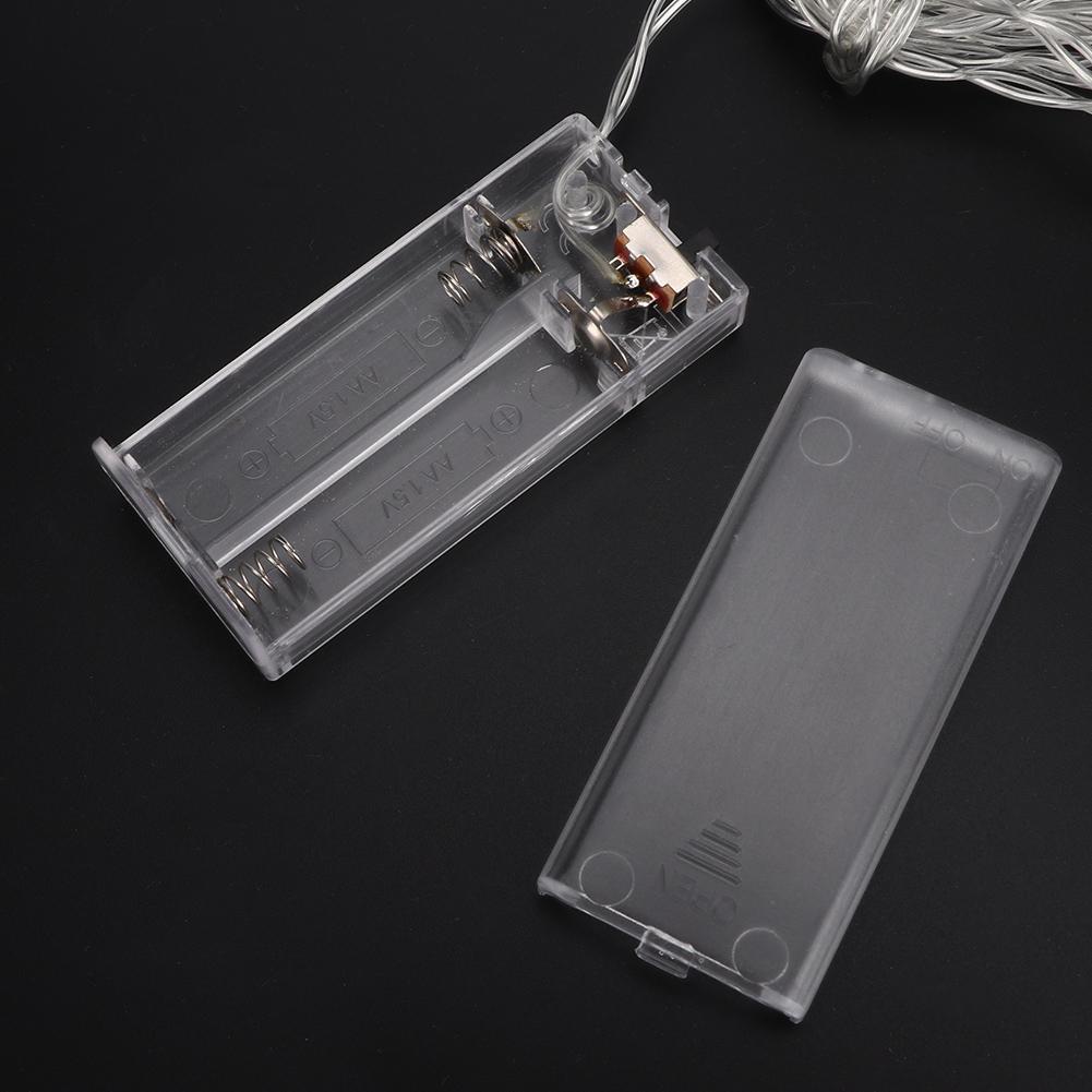 1,5m 10-LED Milchweiß Lichterkette Dekolampe für Haus Hof Weihnachtsfest