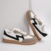 Fashion 2024 Autumn New Fashion Flat Casual Shoes Lace-up Student Sports Women German Training Retro Board Shoes