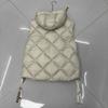 Women Down Vest Hood Casual Sleeveless Jacket Simple Fashionable Autumn Winter