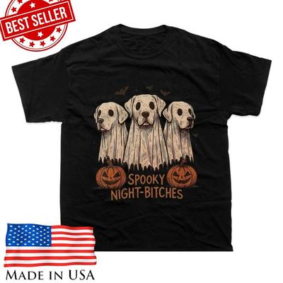 Cute Ghost Dog T-Shirt Halloween Spooky Puppy Graphic Tee Unisex T-Shirt