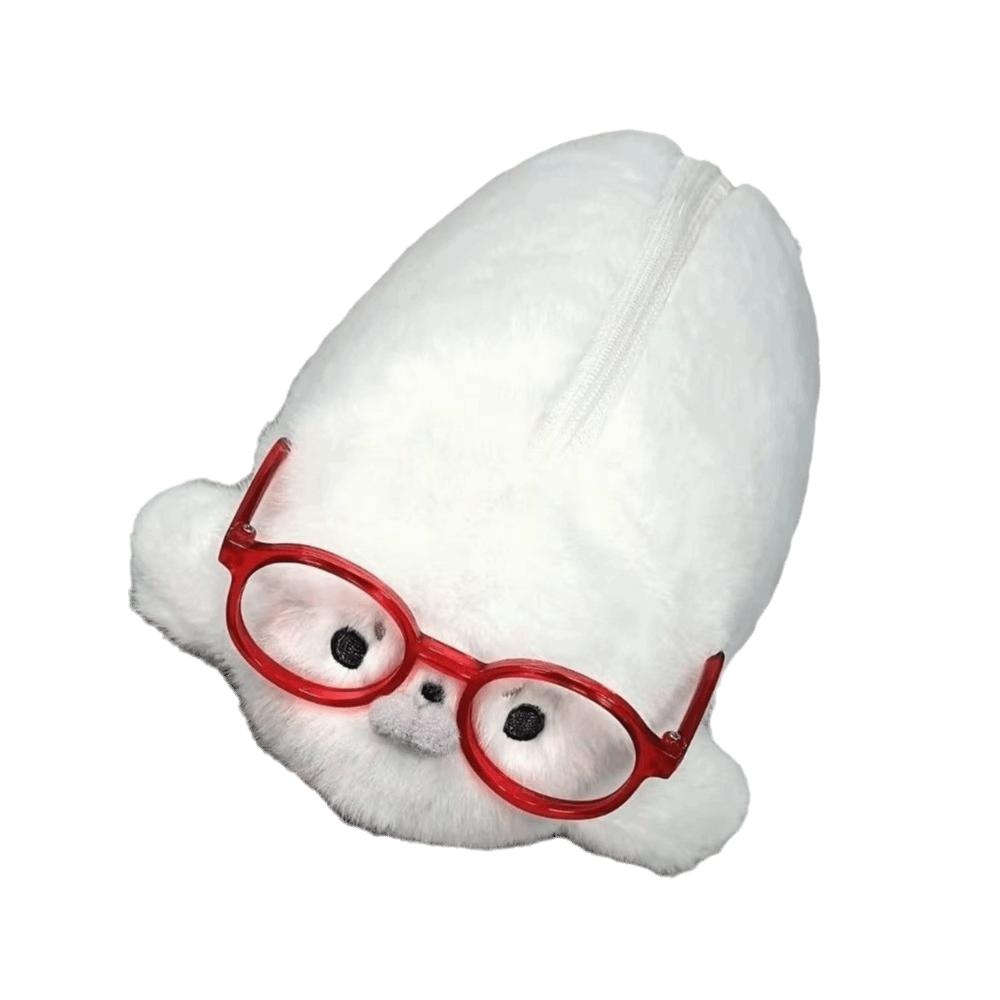 

Large Capacity Seal Doll Pen Pouch Simulation Texture Stationery Storage Bag Office Red Eyeglasses