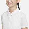 Nike Dri-FIT Victory Solid Logo Short Sleeve Polo Shirt Kids tops White DN1967-100