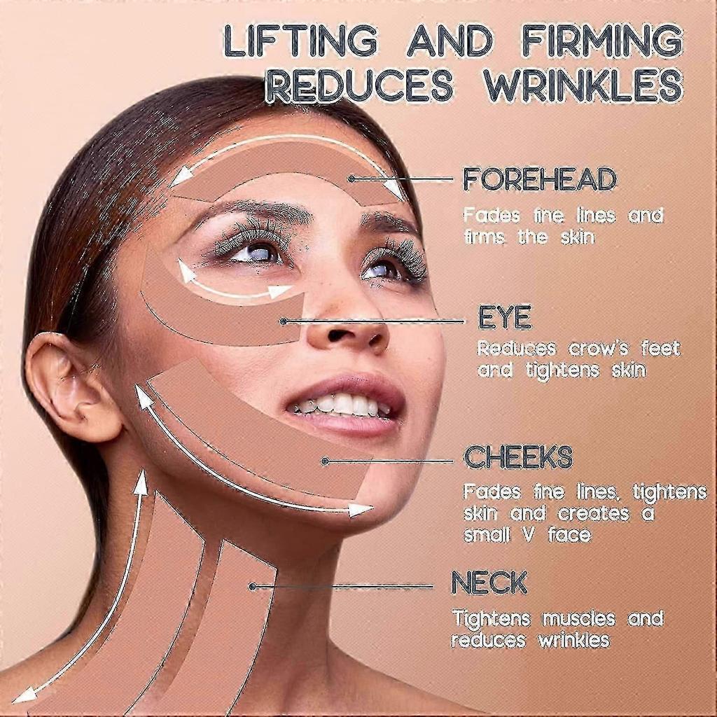 Face Lift Tape Anti Wrinkle Face Eye Neck Lift Tape With Medical Grade Adhesive For Firming And Tightening Skin Instant Effect