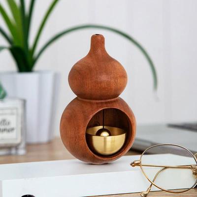 Wooden Magnetic Doorbell Shopkeepers Bell Gourd Shape With Crisp Sound Wooden Magnetic Doorbell Shopkeepers Bell Gourd Shape