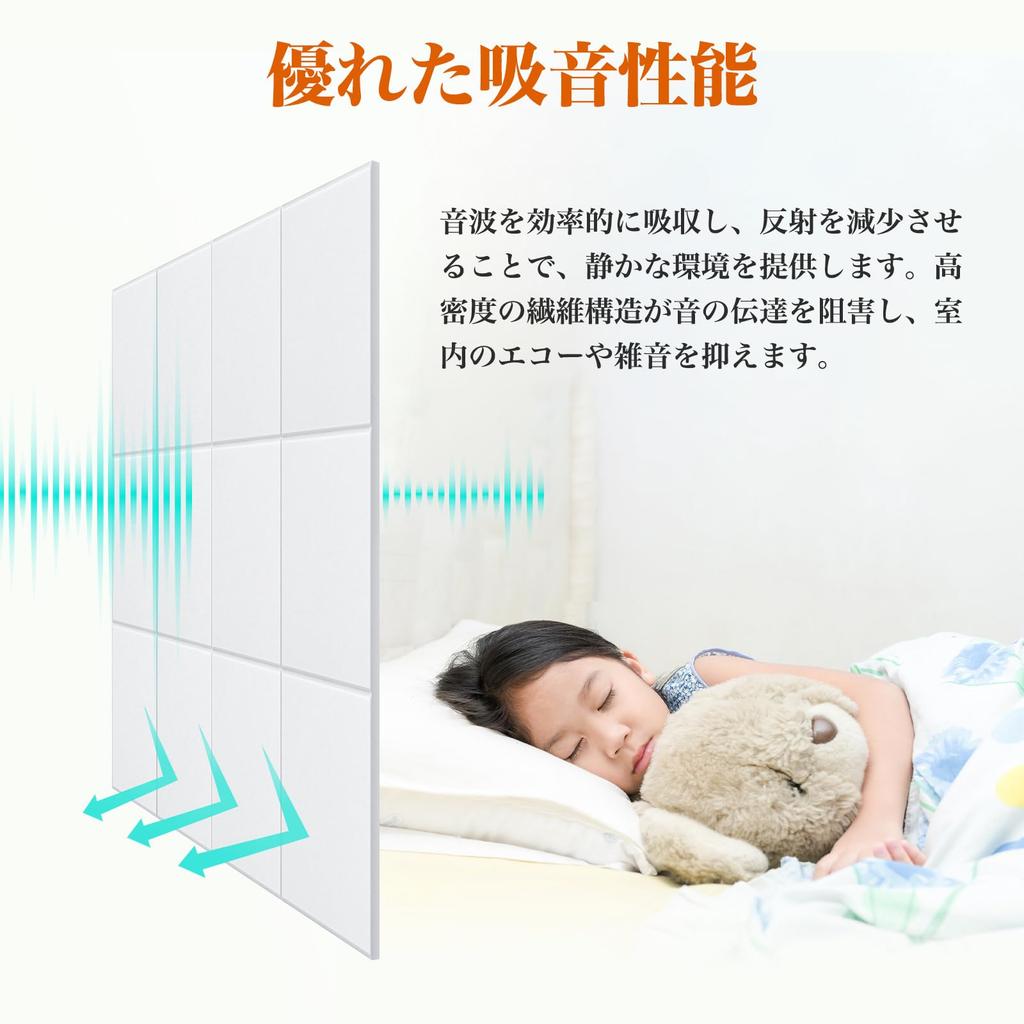 Walspax Sound-Absorbing Boards, 30x30cm, 12mm Thick, 12 Sheets, High-Density Felt 1800gm², Soundproofing Sheet, Wall, Soundproofing, Interior Decor,