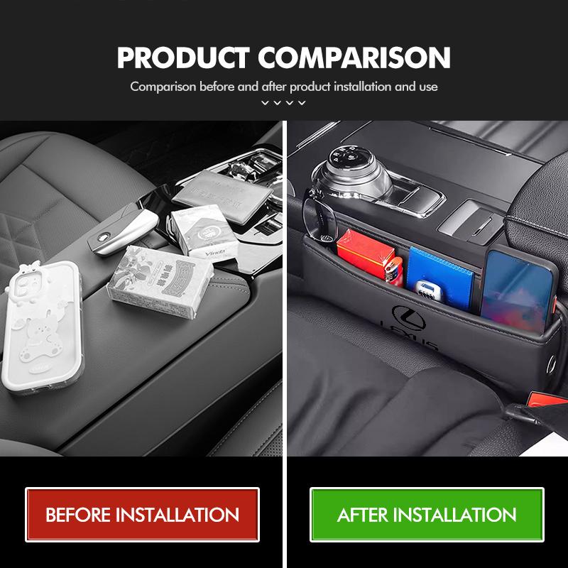 For Lexus Multifunctional Car Seat Seat Storage Box Interior Accessories