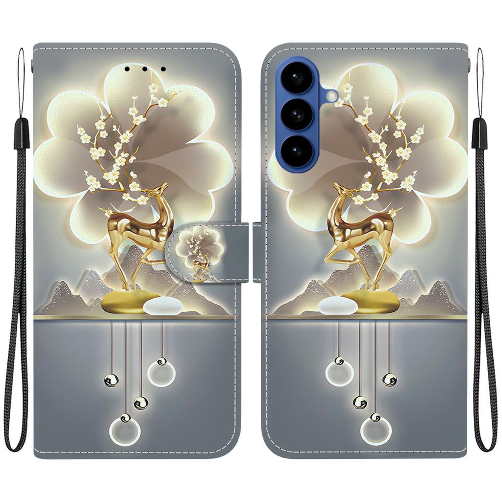 For Samsung Galaxy A57 5G Case Pattern Printing Leather Flip Wallet Phone Cover with Lanyard