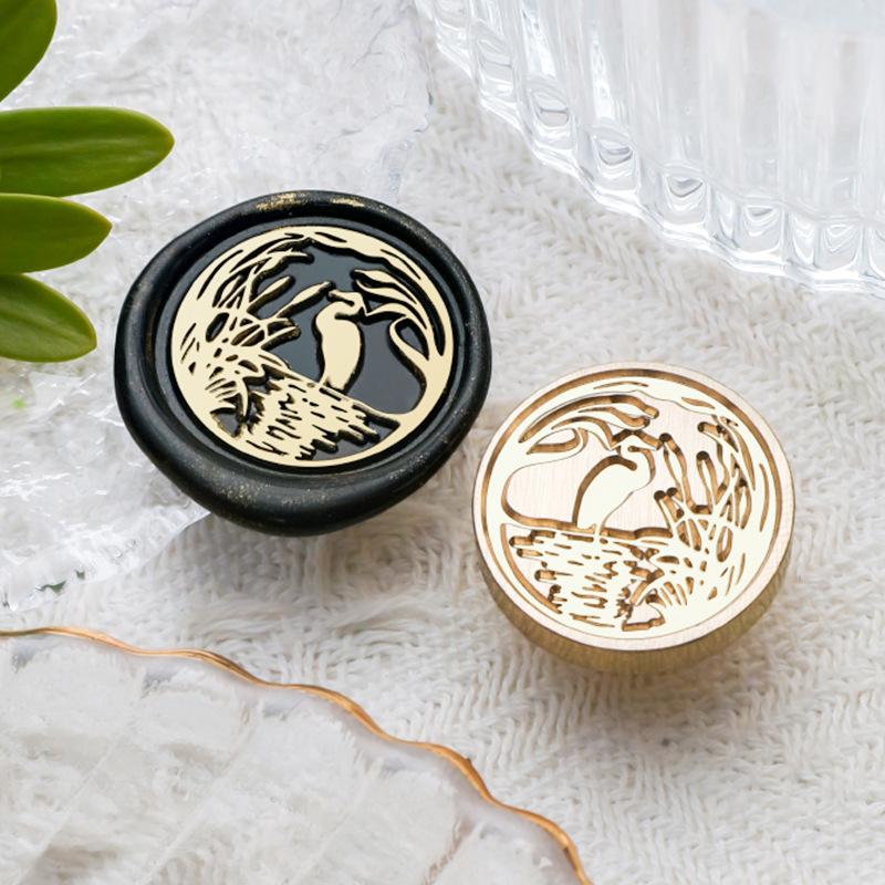 Animal Pattern Wax Seal Stamp Retro Sealing Wax Stamp Head DIY Sealling Wax Stamp Scrapbooking Envelope Invitation Gifts Crafts