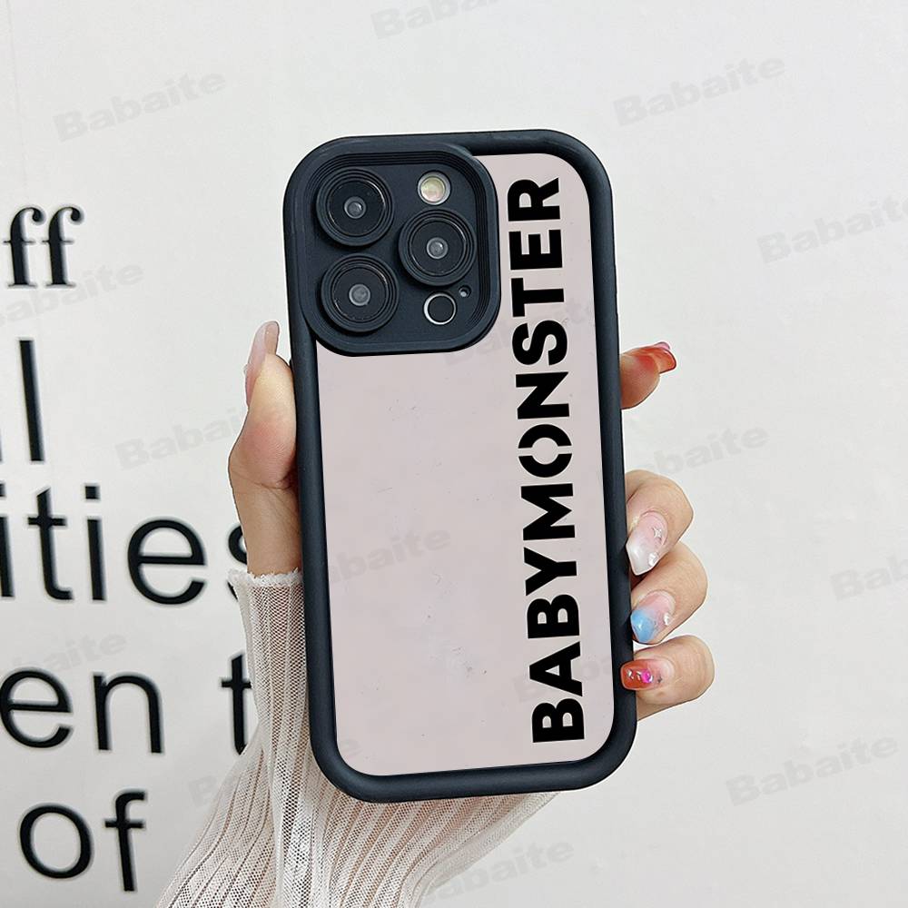 B-Baby M-Monster K-Kpop Phone Case iPhone 16 Plus 15 11 14 12 13 17 Pro Max Shockproof Soft Cover