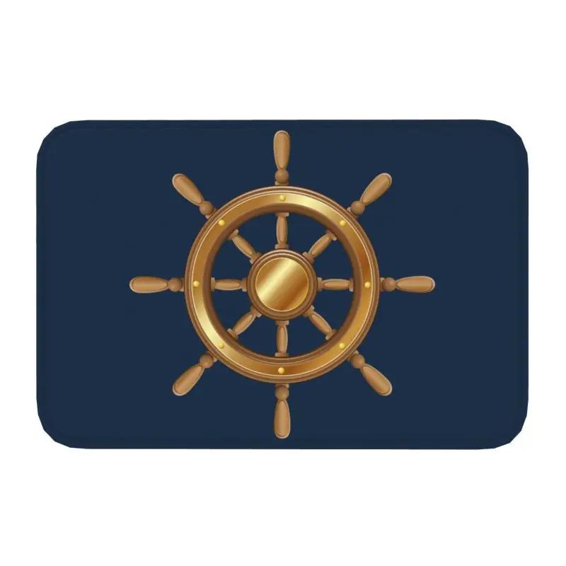 Zerbino Vintage Bussola Nautica Tappetino Antiscivolo Ancora del Capitano Barca Bagno Cucina Balcone Tappeto Tappeto 40*60cm Pedata Ingresso