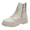 Fashion Elegant With Medium Heels Woman Short Shoes High Platform Winter 2024 Ankle Boots for Women Quality Autumn Y2k Spring Pu Booties