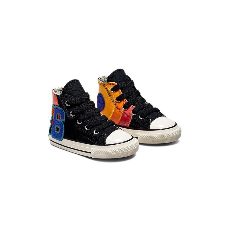 Converse Chuck Taylor All Star 70 Hi Tune Squad Space Jam (TD) Baby Sneakers Black Mantra-Orange Multi 772484C