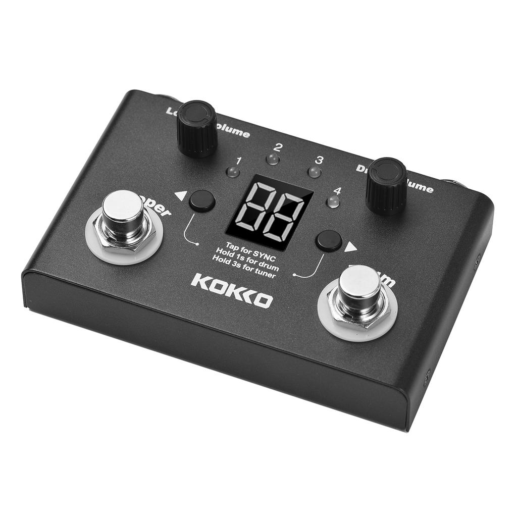 Multifunctional Drum Looper Effect Pedal Tuner BT Page Turner Phrase Loop Recording Drum Machine Effect Compact Pedal