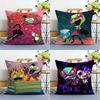 Cartoon I-Invader Z-Zim Pillow Case Plush Fabric Soft Double Sided Print Sofa Cushion Cover Throw Pillow Covers