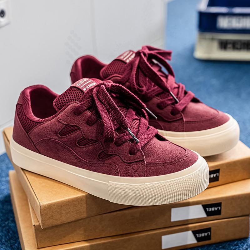 Breathable Comfortable Maillard Solid Color Low-Top Sneakers Casual Shoes  New Summer Breathable Season Comfortable Sneaker