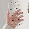 Blue and White Floral Pattern Transparent Soft Phone Case for iPhone 16/15/14/13/12/11/X - European and American Style