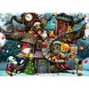 MISITU Jigsaw Landscape Stylish Christmas Tree House X 70 1000-Piece Puzzle, Painting, Christmas, Animals, Cute, Fantasy, Gift, Birthday, Anniversary,
