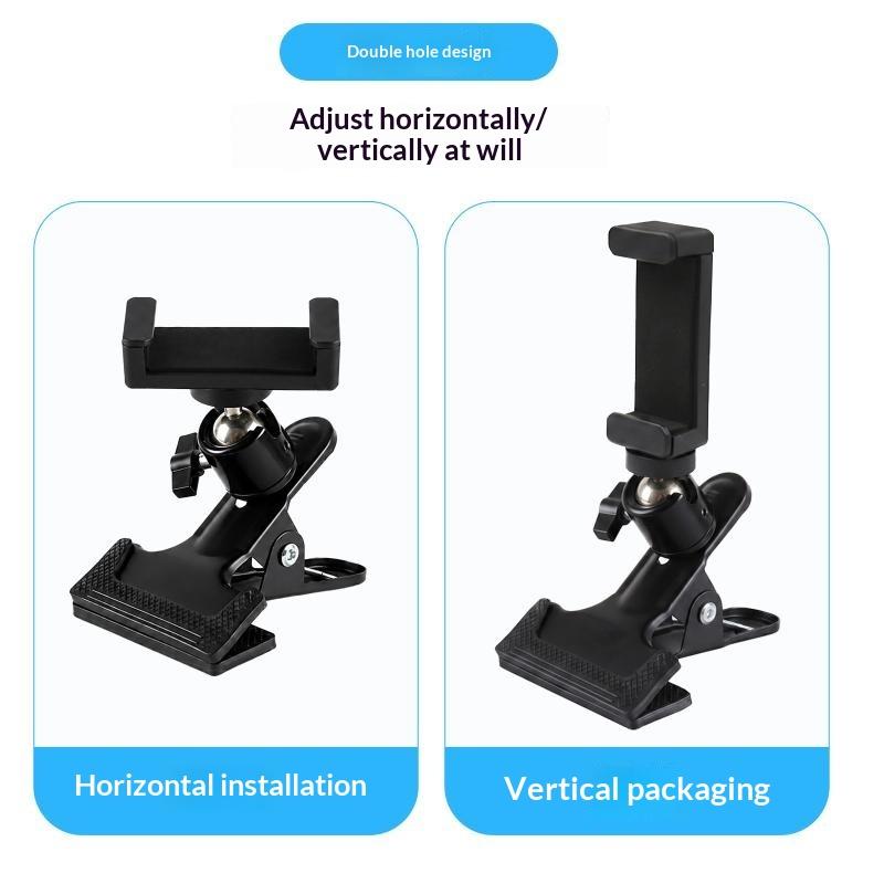 Metal Ball Head Clamp With 1/4" Screw Grip Clip Mount Camera Mobile Phone Holder Photography Accessories For Photo Studio