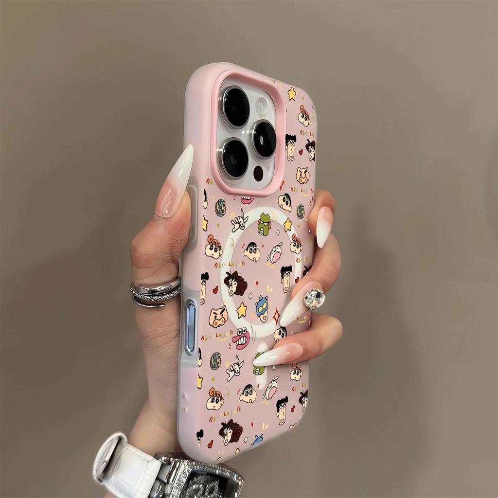 Magnetische Jelly Zwei-in-Eins Handyhülle für Apple Handyhülle Silikon Doppelschichtige Handyhülle 16 Aurora Bunte Handyhülle