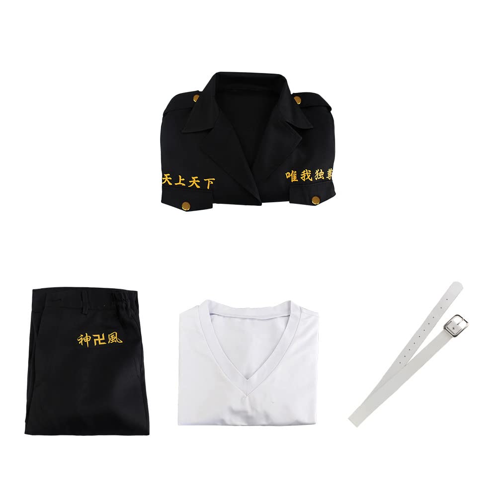 [MAKE CHEERFUL] Touman Sano Manjiro Special Attack Uniform Cosplay (XL, Socho)