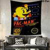 Pac Man Wall Tapestry Aesthetic Wall Hanging Printed Fabric Blanket Decorative Tapestries for Bedroom Living Room Home Decor