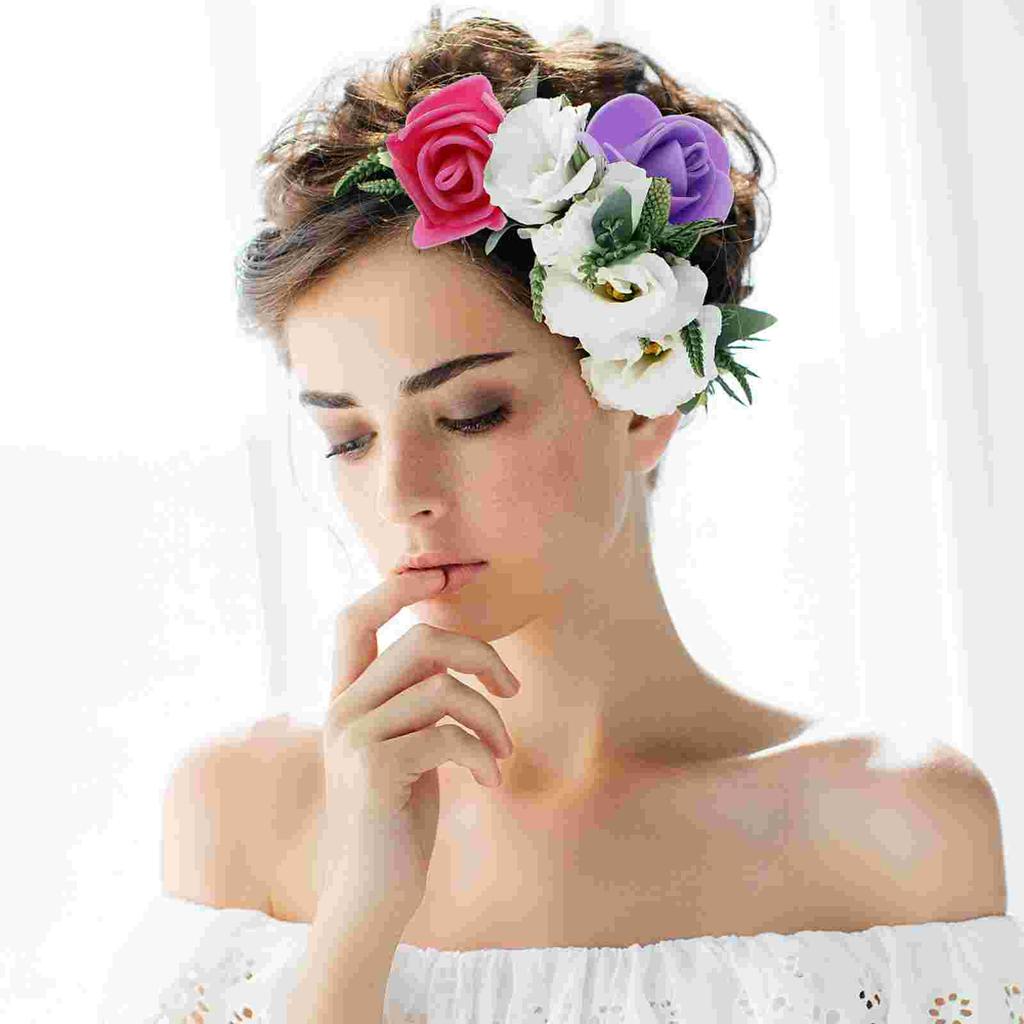 200 Pcs Bubble Rose Foam Flowers DIY Arrangement Wedding Decor Scene Garland Material Simulation Simulate Simulated Wreath