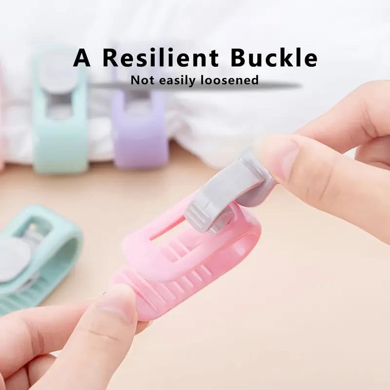 6Pcs Bedroom Bed Sheet Clips Quilt Holder Non-slip Quilt Blanket Clip Curtain Blankets Quilt Cover Clip Fastener Fixer Device