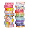 27pcs Rainbow Washi Tapes Set 5mm 10mm Gold Foil Lace Paper Adhesive Masking Tape Decoration Stickers A7427
