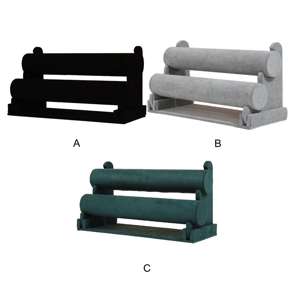 Bracelet T-Bar Rack Display For Bracelets And Bangles Wide Application Velvet Bracelet Display