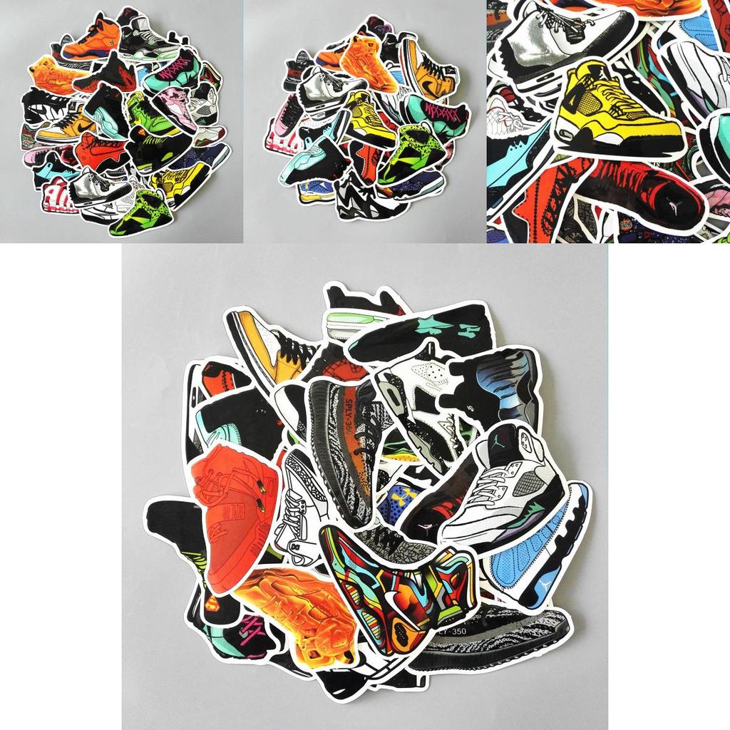 Premium Basketball Superstar Sneakers Stickers Vinyl Graffiti Creation Decals Decor