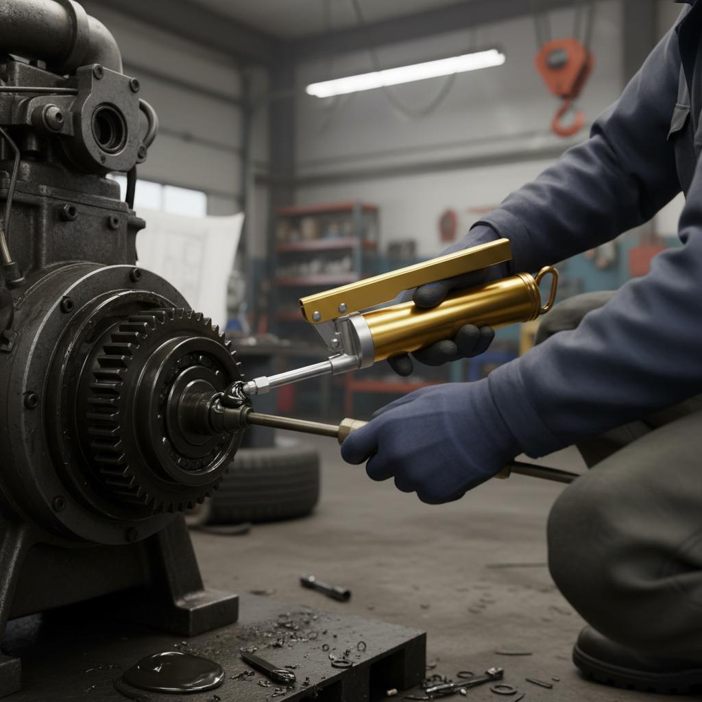 Manuelle Fettpresse 100/200CC Hochdruckschmierer mit Griff für Industrieausrüstung und Autoreparatur