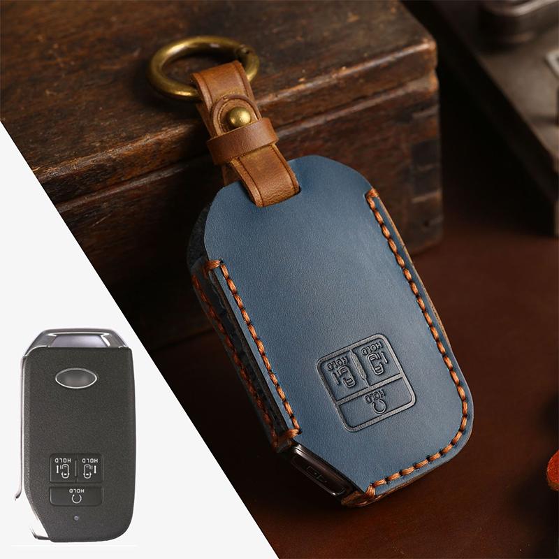 

Car Key Case Cover Shell For KIA Sportage R GT Stinger Sorento Ceed Cerato Forte Niro Soul Telluride Protector Keyless синий
