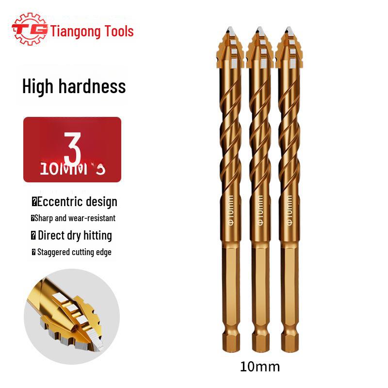 Tiangong High-Hardness Serrated Eccentric Drill Bit for Tile and Concrete