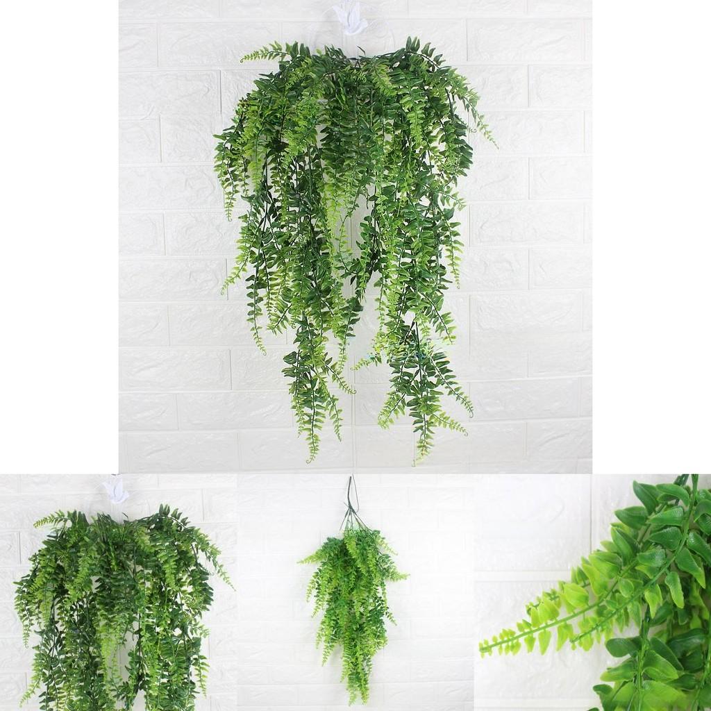 Fake Plant Wall Panel With Pteridium Latiusculum Leaf For Wedding Decoration And Outdoor Events