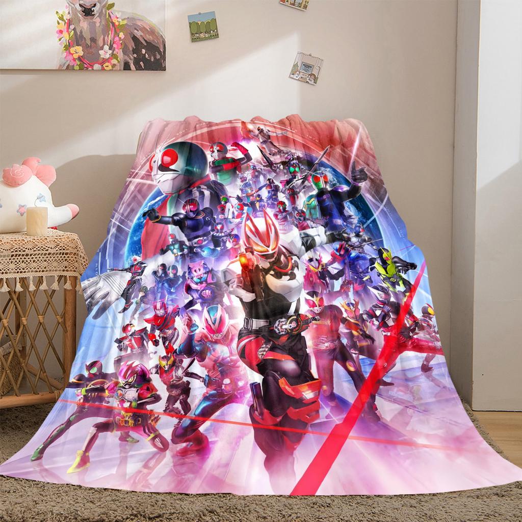 Kamen Rider Soft Flannel Blanket Lightweight Cozy Microfiber Blanket for Couch Bed Machine Washable LXR83